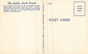 Postcard The Golden Bank Casino and Coffee Shop in Reno, Nevada~131040