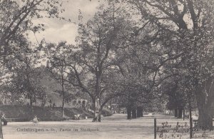 Geislingen Partie Im Studpark 1907 German Postcard