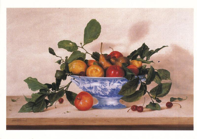 Still Life - Fruit in Blue Willow by Patrick Farrell