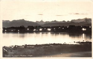 H59/ Petersburg Alaska RPPC Postcard 1940 Dawn 130AM Lights