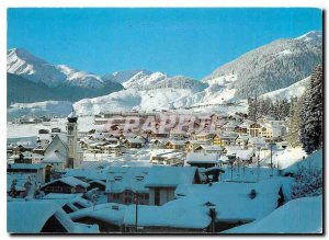 Modern Postcard Disentis Graubunden Dorfpartie gegen Segnas