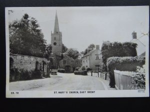 Somerset EAST BRENT St. Mary's Church c1970 RP Postcard