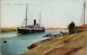 SS 'Stuttgart' Ship Suez Canal Egypt Unused Cairo Postcard Trust Postcard G80