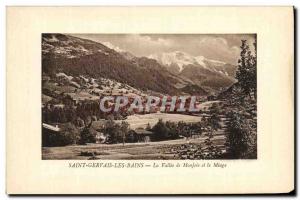 Old Postcard Saint Gervais les Bains La Vallee Monjoie and Miage