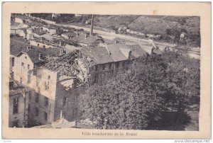 MEUSE, France, 1910-1920s; Ville de Bar-le-Duc Bombardee l'église Notre-Dame...