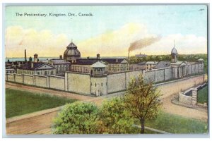 1929 The Penitentiary Kingston Ontario Canada Exhibition Stamp Posted Postcard