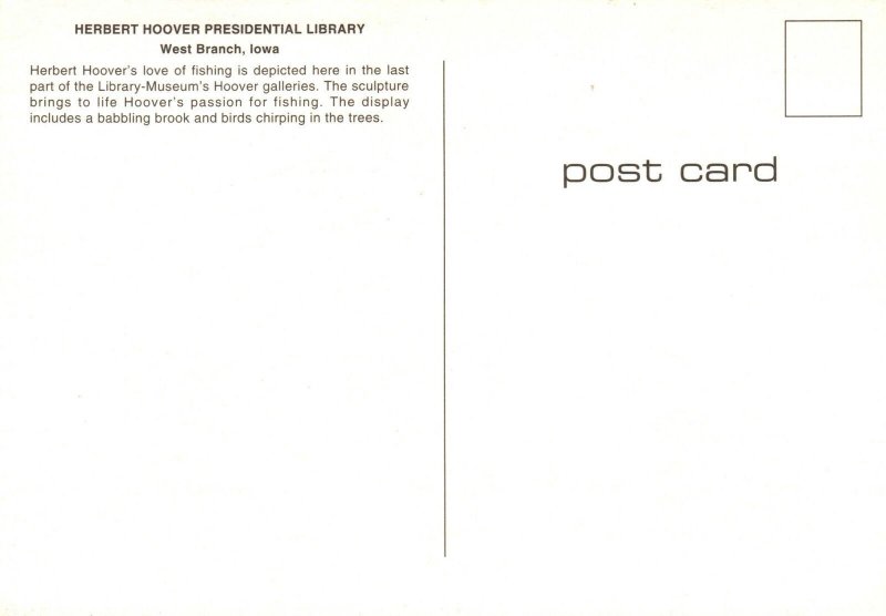 Postcard Herbert Hoover Presidential Library Museum Archive West Branch Iowa IA