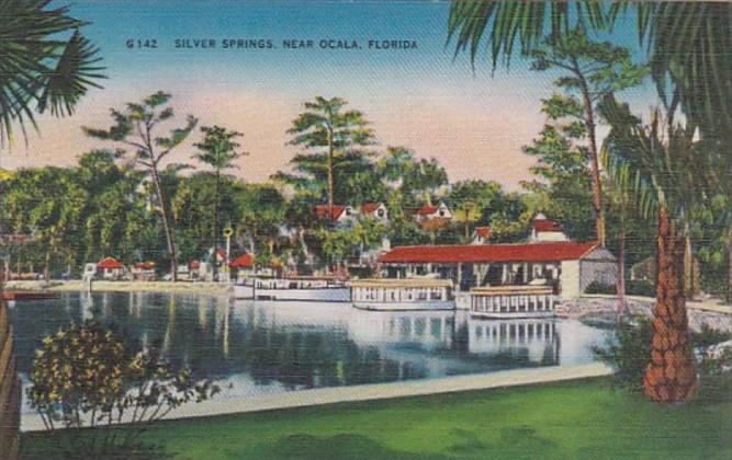 Florida Silver Springs Boat Docks and Glass Bottom Boats