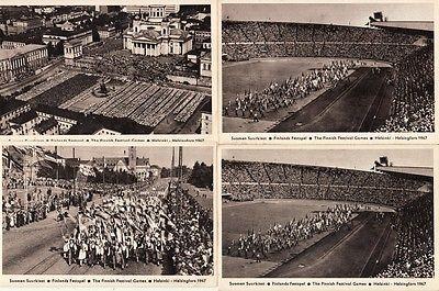 FINLAND, HELSINKI -- 1947 Finnish Festival Games, #12,13,...