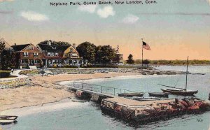 Neptune Park Ocean Beach New London Connecticut 1921 postcard