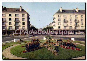 Old Postcard Troyes Aube roundabout and Avenie