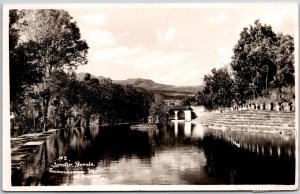 Borda Garden Cuernavaca Mexico River Attractions RPPC Real Photo Postcard