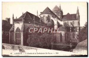 Old Postcard Lisieux Apse of the Cathedral St Pierre