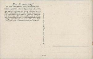 Germany  Zur Erinnerung  Mainbrucke bridge postcard signed B. Liebig