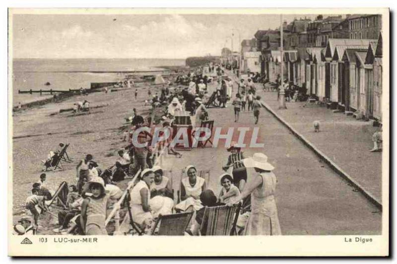 Old Postcard Luc Sur Mer La Digue