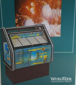 Wurlitzer Niagara Jukebox Flyer Vintage Original Phonograph Art 12 x 8.25