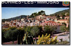 Modern Postcard Cote D'Azur Bormes les Mimosas Var Overview