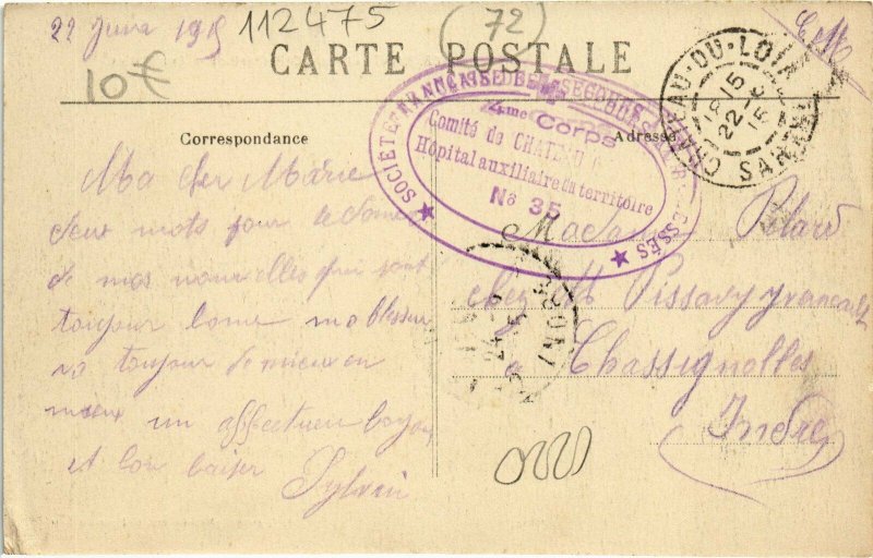 CPA CHATEAU-du-LOIR - Les Halles (112475)