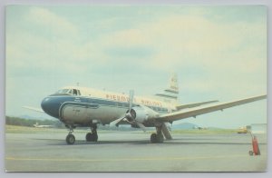 Airplane~Piedmont M-404~Internation Airlines~American Museum~Vintage Postcard 