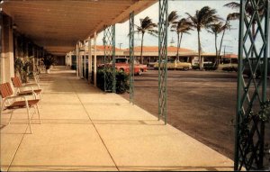 Palm Beach Florida FL Motel 1950s-60s Postcard