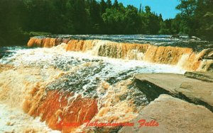 Vintage Postcard 1972 Lower Tahquamenon Water Falls in Michigan Upper Peninsula