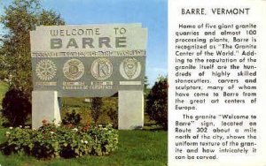 Barre, Vermont, VT  