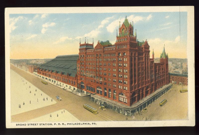 Philadelphia, Pennsylvania/PA/Penn Postcard, Broad Street Station, Railroad/RR