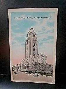 Postcard New Los Angeles  City Hall, Los Angeles, CA  Z2