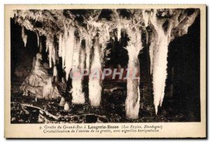 Postcard Old Grand Roc Cave has Laugerie Crystallization of Low & # 39entree ...