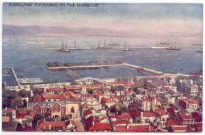 Early  Greetings OILETTE PC, GIBRALTAR, Entrance To The Harbour, RAPHAEL TUCK 