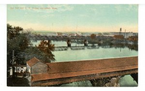 MA - Springfield. Old Toll & Railroad Bridges, Connecticut River