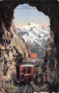 Pilatusbahn Tunnel mit Blick auf Titlis Switzerland Unused 