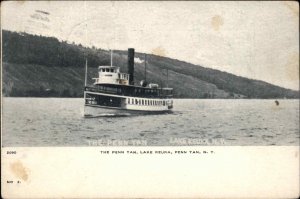 Penn Yan New York NY Lake Keuka Ferry Boat Steamer c1910 Vintage Postcard