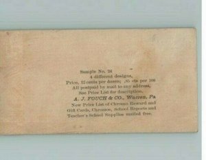 A J Fouch & Co Supplies Educational Art Publishers Victorian Sample Card  24