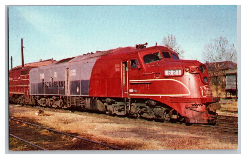 Postcard Rock Island 621 Railroad Train Memphis Tenn. Tennessee 