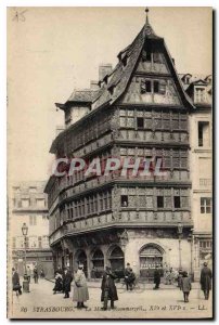 Postcard Old Strasbourg Maison Kammerzell XV and XVI S