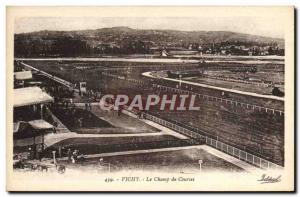 Old Postcard Horse Riding Equestrian Vichy racecourse
