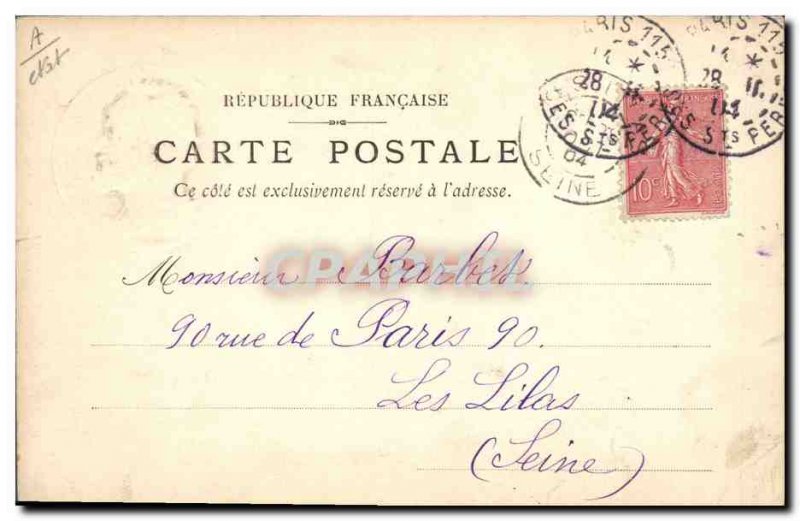 Old Postcard Victor Hugo Medal
