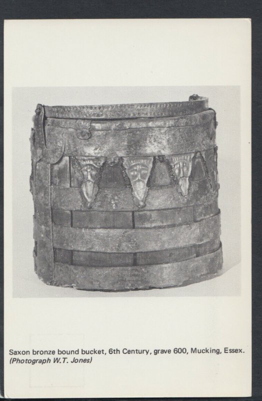 Essex Postcard - Saxon Bucket, 6th Century, Grave 600, Mucking  RS12842