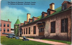 Canada The Chateau de Ramezay Montreal Linen Postcard C203