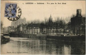 CPA AMIENS - Cathédrale - Vue prise du Port d'Aval (121196)