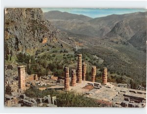 Postcard Grand Temple Of Apollo, Delphi, Greece