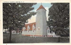 Catholic Church - Roscoe, New York NY Postcard