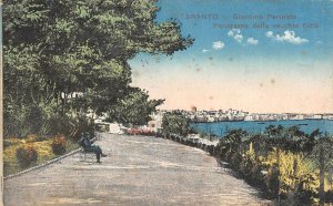 US6448 taranto giardino peripato panorama della vecchia citta  italy