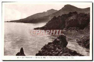 Old Postcard Trayas Bords De Mer View On The Peak D & # 39Aurelle