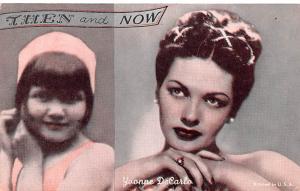 Then and Now, Yvonne DeCarlo Actor, Movie Star Mutoscope Unused 