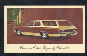 1968 CHEVROLET IMPALA STATION WAGON VINTAGE CAR DEALER ADVERTISING POSTCARD