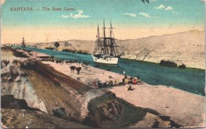 Egypt Kantara The Suez Canal Vintage Postcard 09.24