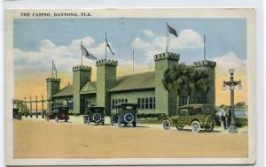 Casino Cars Daytona Florida 1922 postcard
