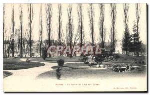 Old Postcard Mantes The Garden Isle aux Dames